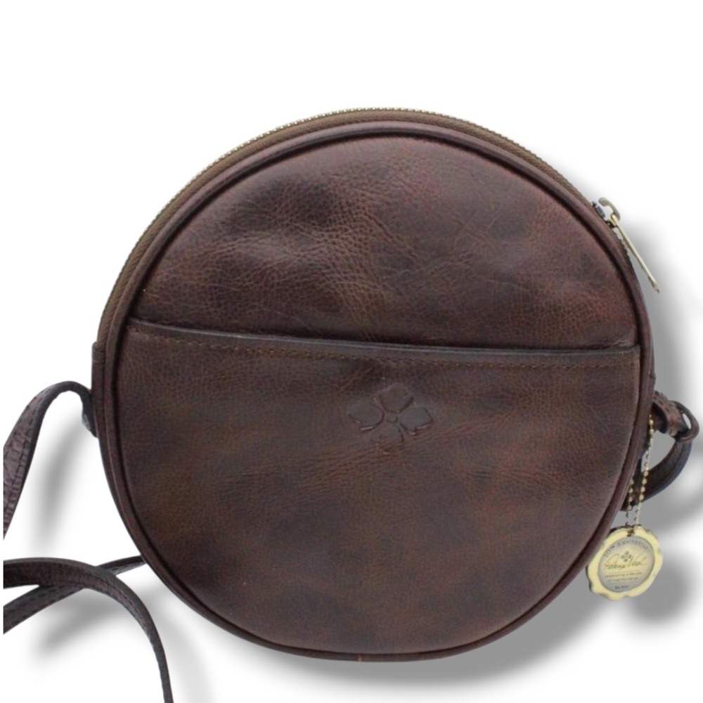 Patricia Nash Anniversary Scafati Crossbody Leopard Print Calf Hair Canteen Bag - Picture 3 of 6